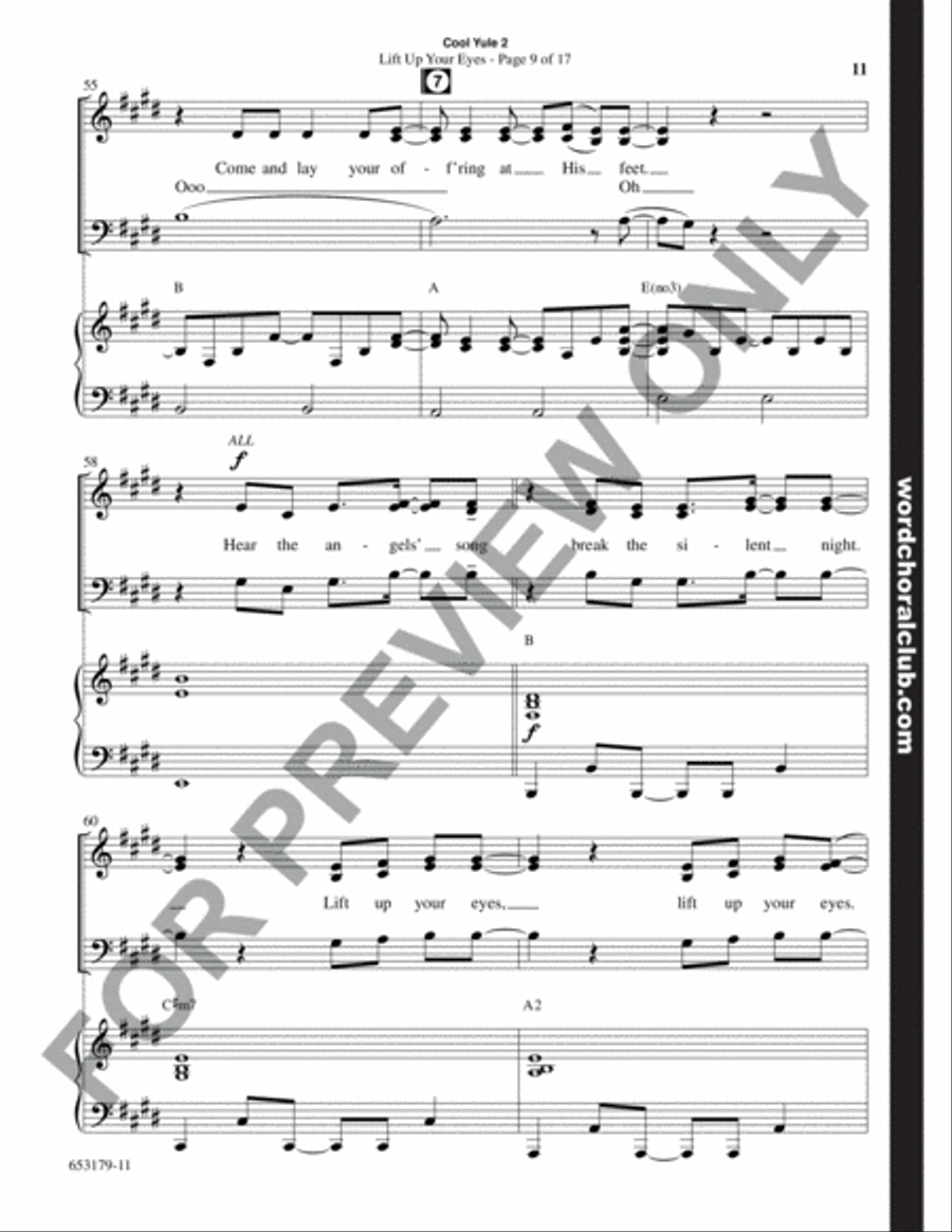 Cool Yule 2 - Choral Book 3-Part scores gallery preview page 12