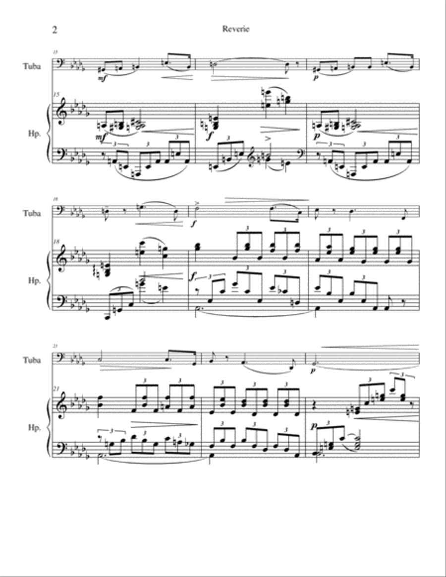 Reverie Tuba scores gallery preview page 2