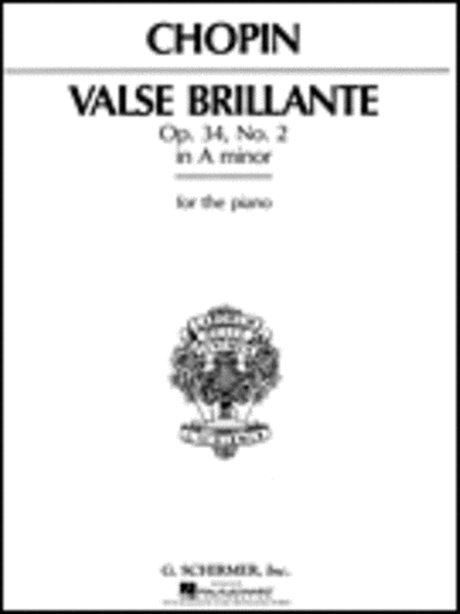 Waltz, Op. 34, No. 2 in A Minor Piano Solo scores gallery preview page 1