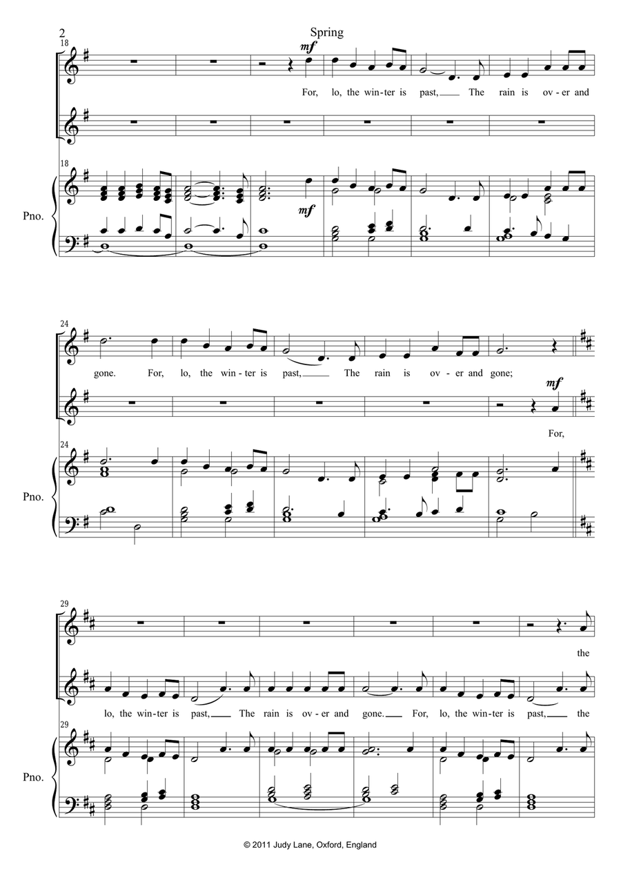 Earth, Sea & Sky - A song book of famous words High Voice scores gallery preview page 4