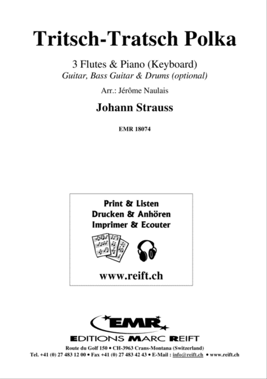 Tritsch-Tratsch Polka Flute scores gallery preview page 2