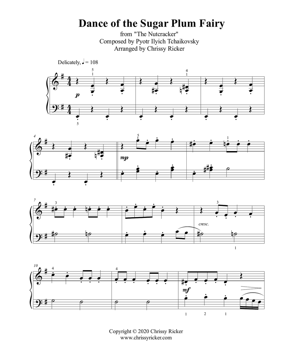 Dance of the Sugar Plum Fairy from 