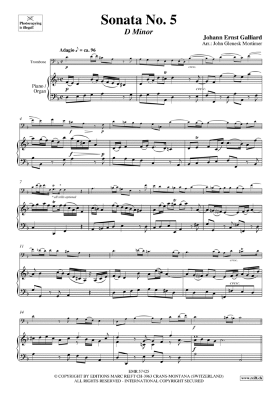 Sonata No. 5 Organ scores gallery preview page 4