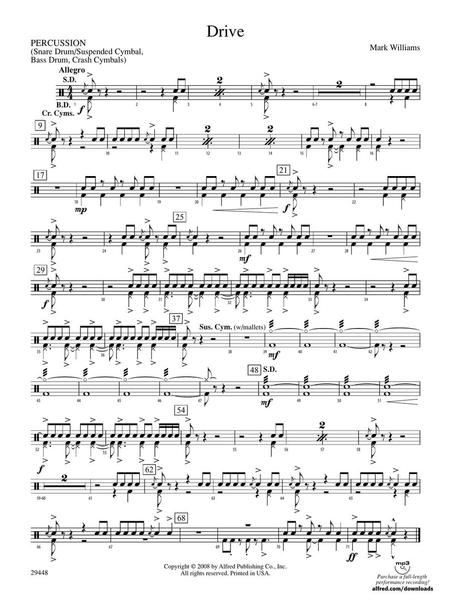 Drive: 1st Percussion
