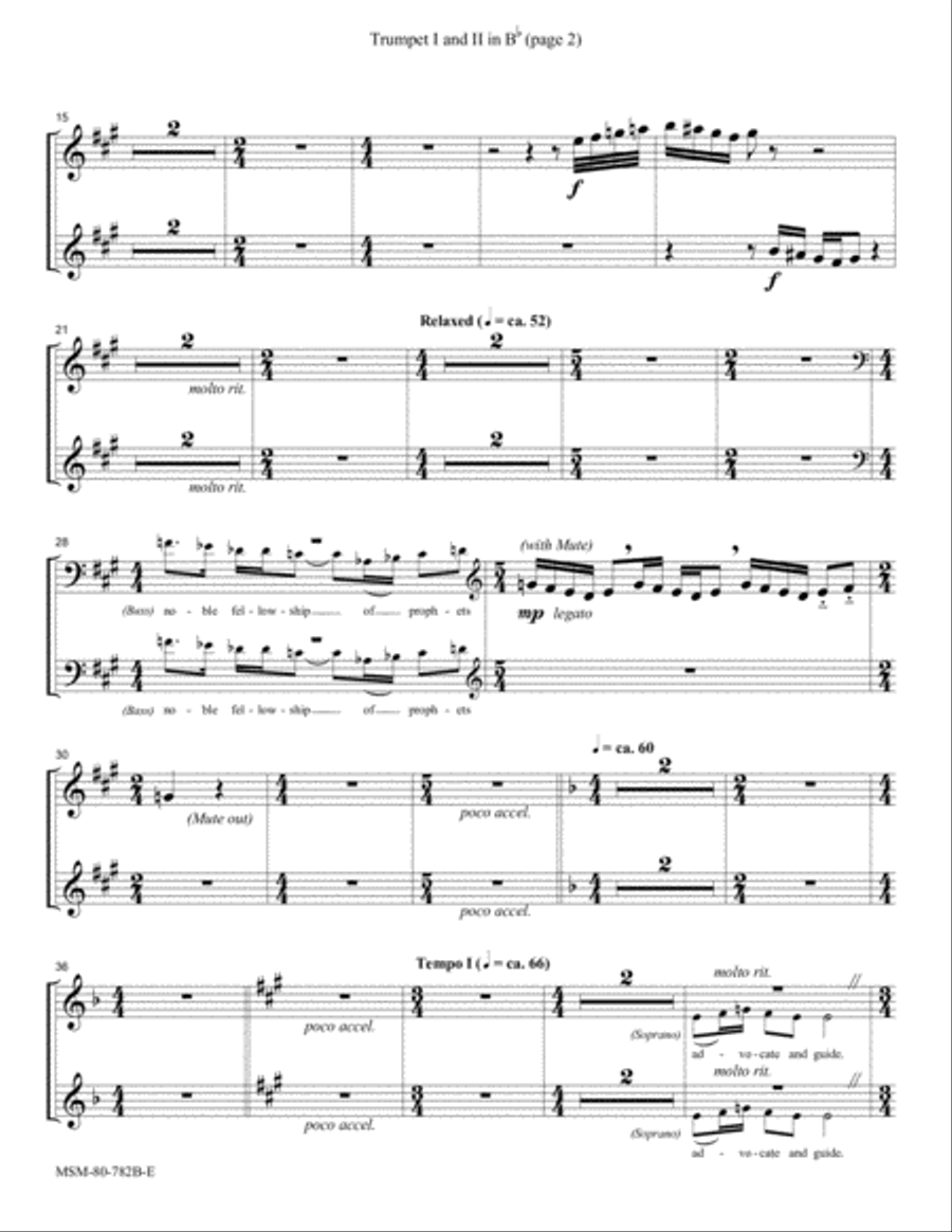 Te Deum Choir scores gallery preview page 2