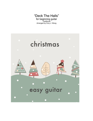 Deck The Halls (Easy Guitar w/ tab)