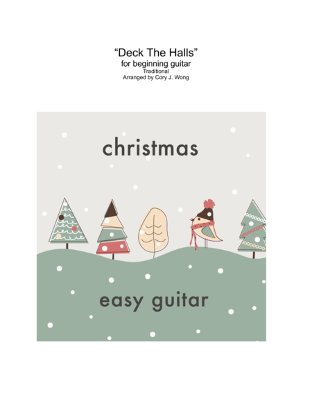 Deck The Halls (Easy Guitar w/ tab) image number null