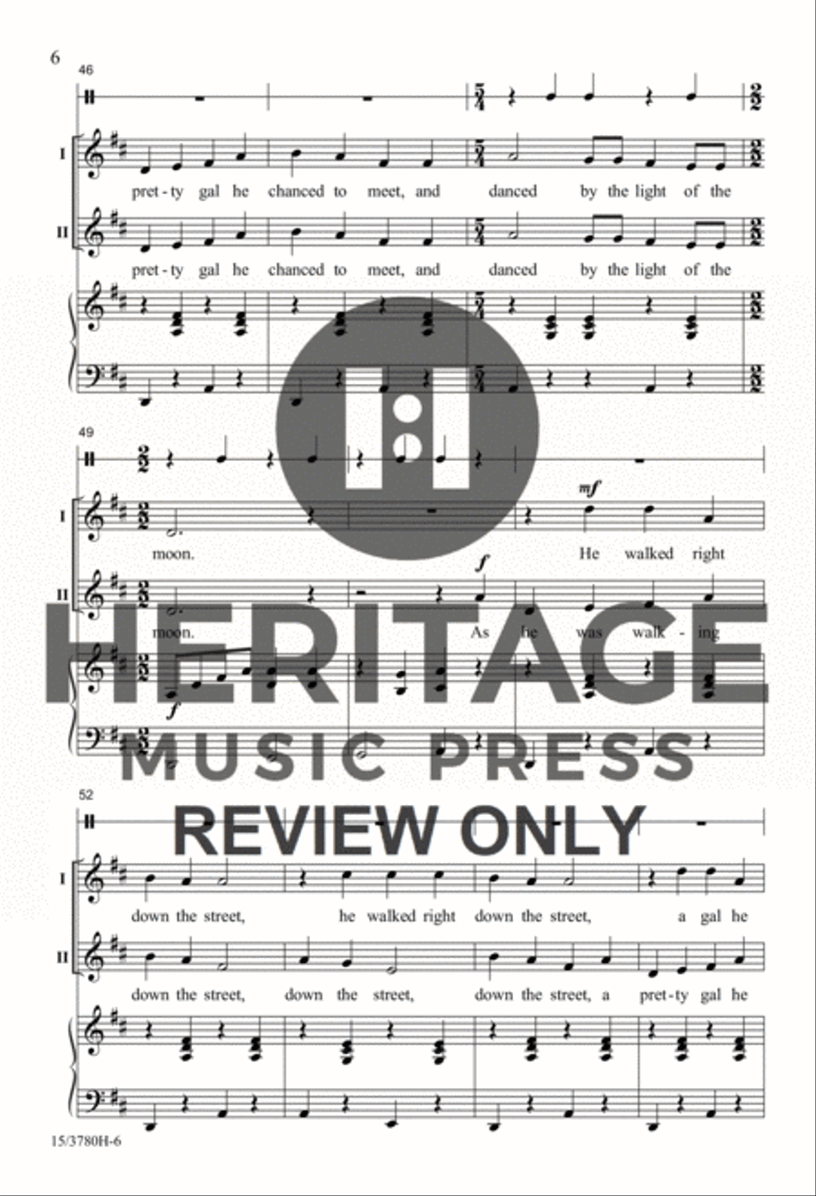 Folk Songs from the American West 2-Part scores gallery preview page 5
