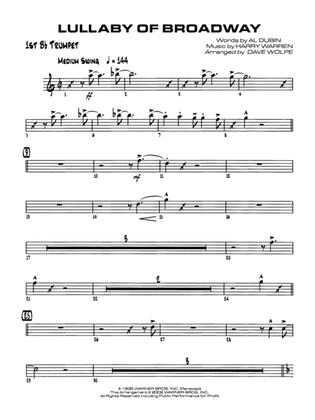 Lullaby of Broadway: 1st B-flat Trumpet