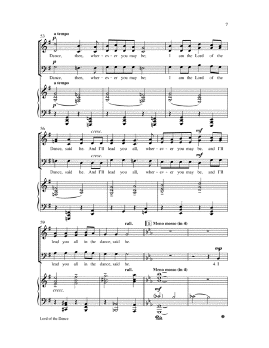 Lord of the Dance 3-Part scores gallery preview page 8