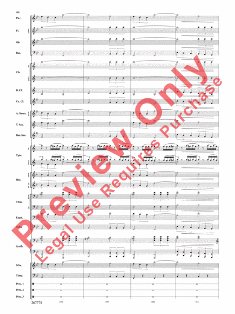 Soaring with John Williams Concert Band scores gallery preview page 45