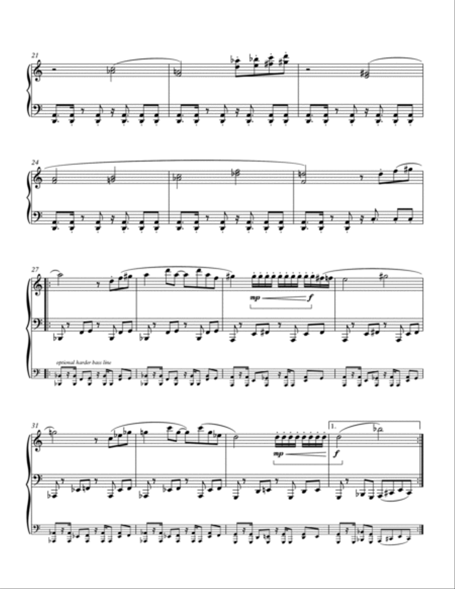 Chaos King (DELTARUNE - Piano Sheet Music) Easy Piano scores gallery preview page 2