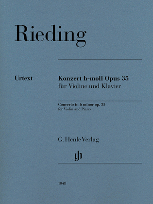 Book cover for Violin Concerto in B Minor, Op. 35