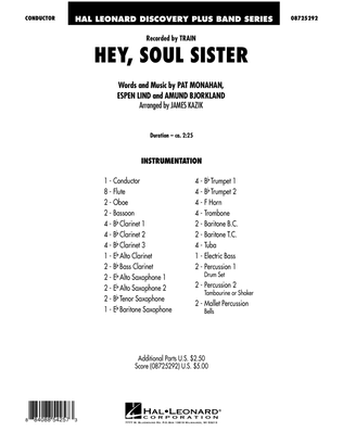 Book cover for Hey, Soul Sister - Full Score