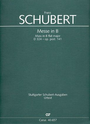 Book cover for Mass in B flat major