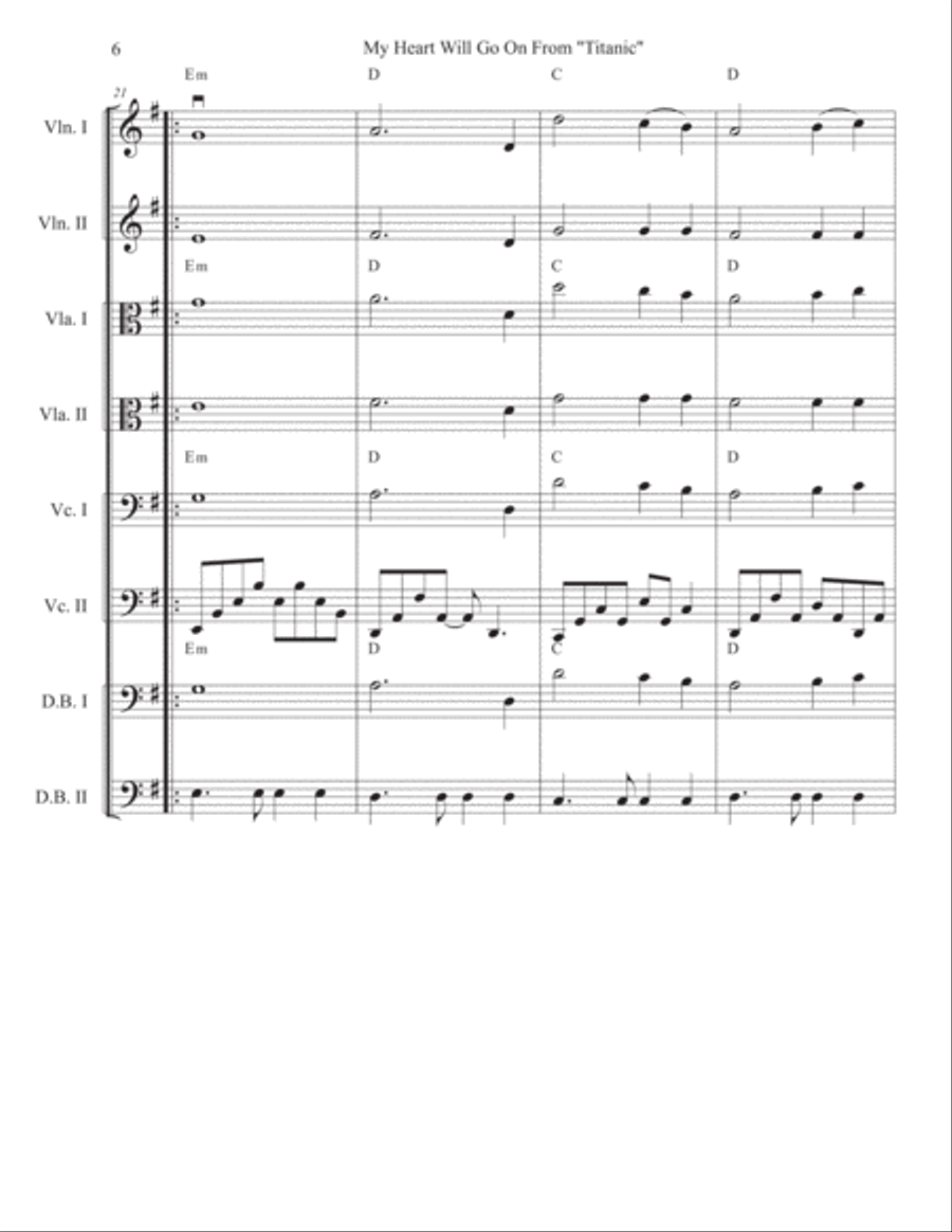 My Heart Will Go On (Love Theme from Titanic) Cello scores gallery preview page 6