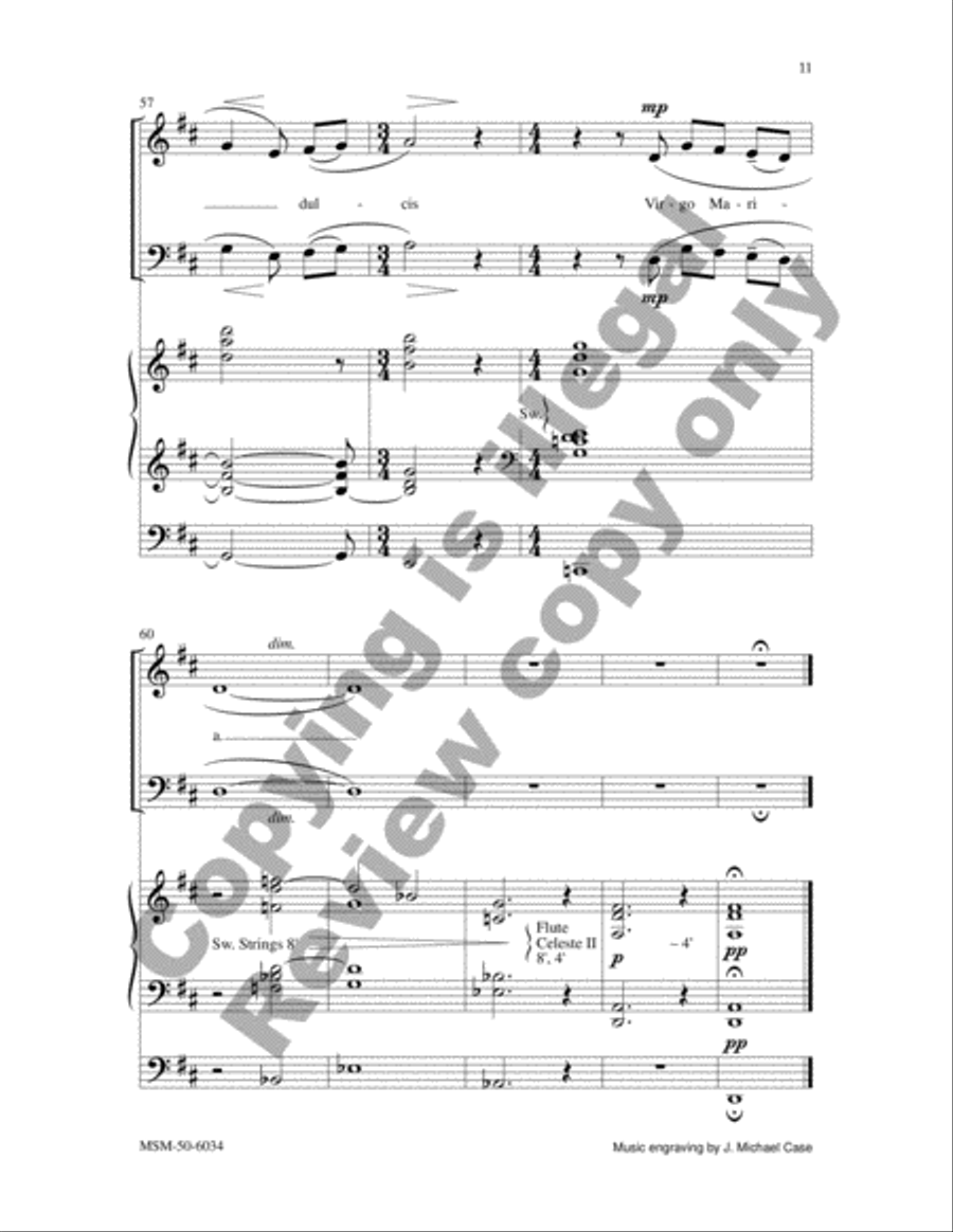 Salve Regina Unison Choir scores gallery preview page 11