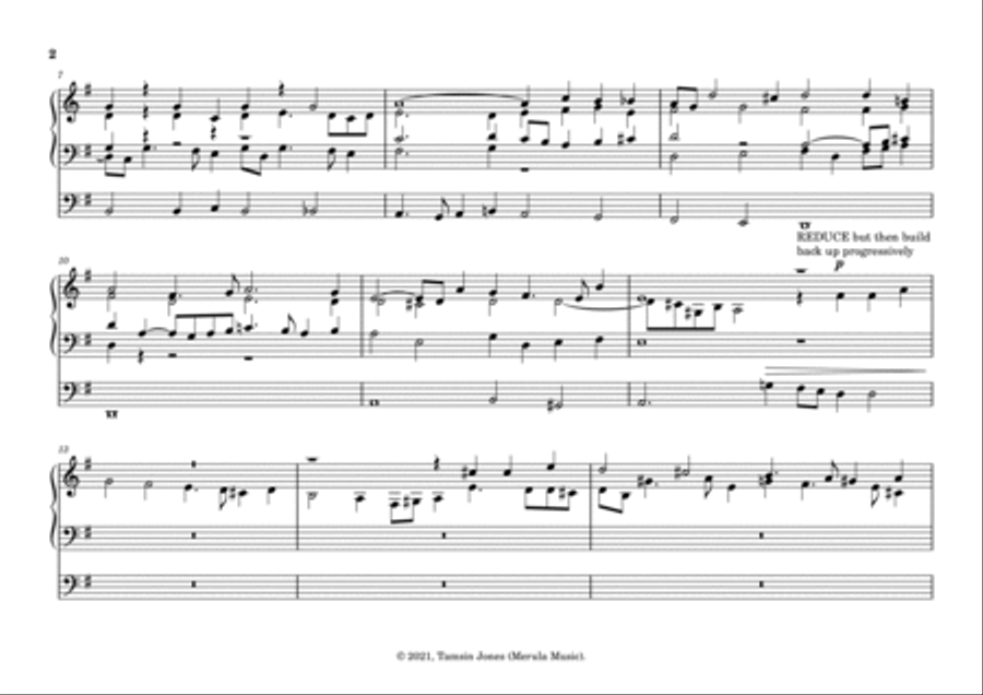Fantasia on Diva Servatrix Organ Solo scores gallery preview page 4