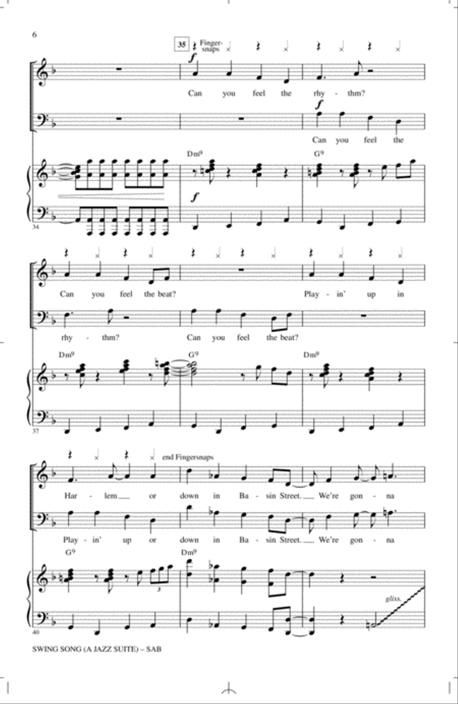 Swing Song (A Jazz Suite) 3-Part scores gallery preview page 4