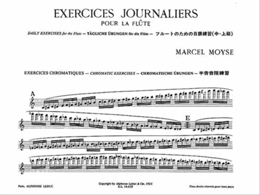 Exercices Journaliers Pour La Flute Flute scores gallery preview page 2