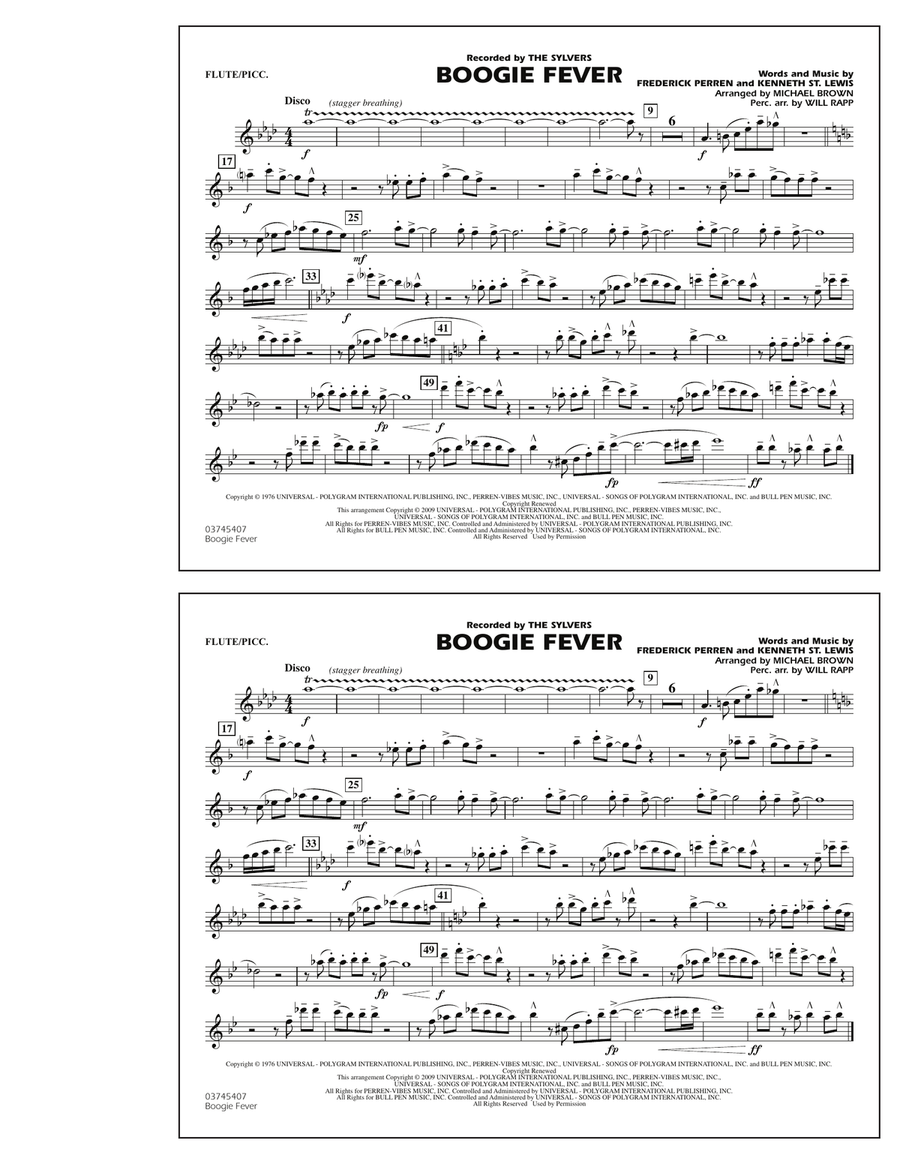 Boogie Fever - Flute/Piccolo