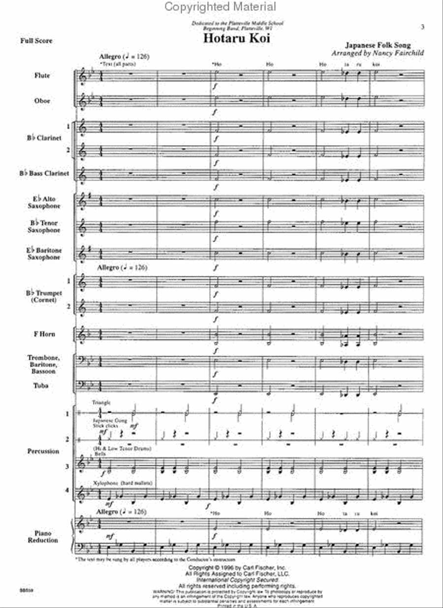 Hotaru Koi Concert Band scores gallery preview page 2