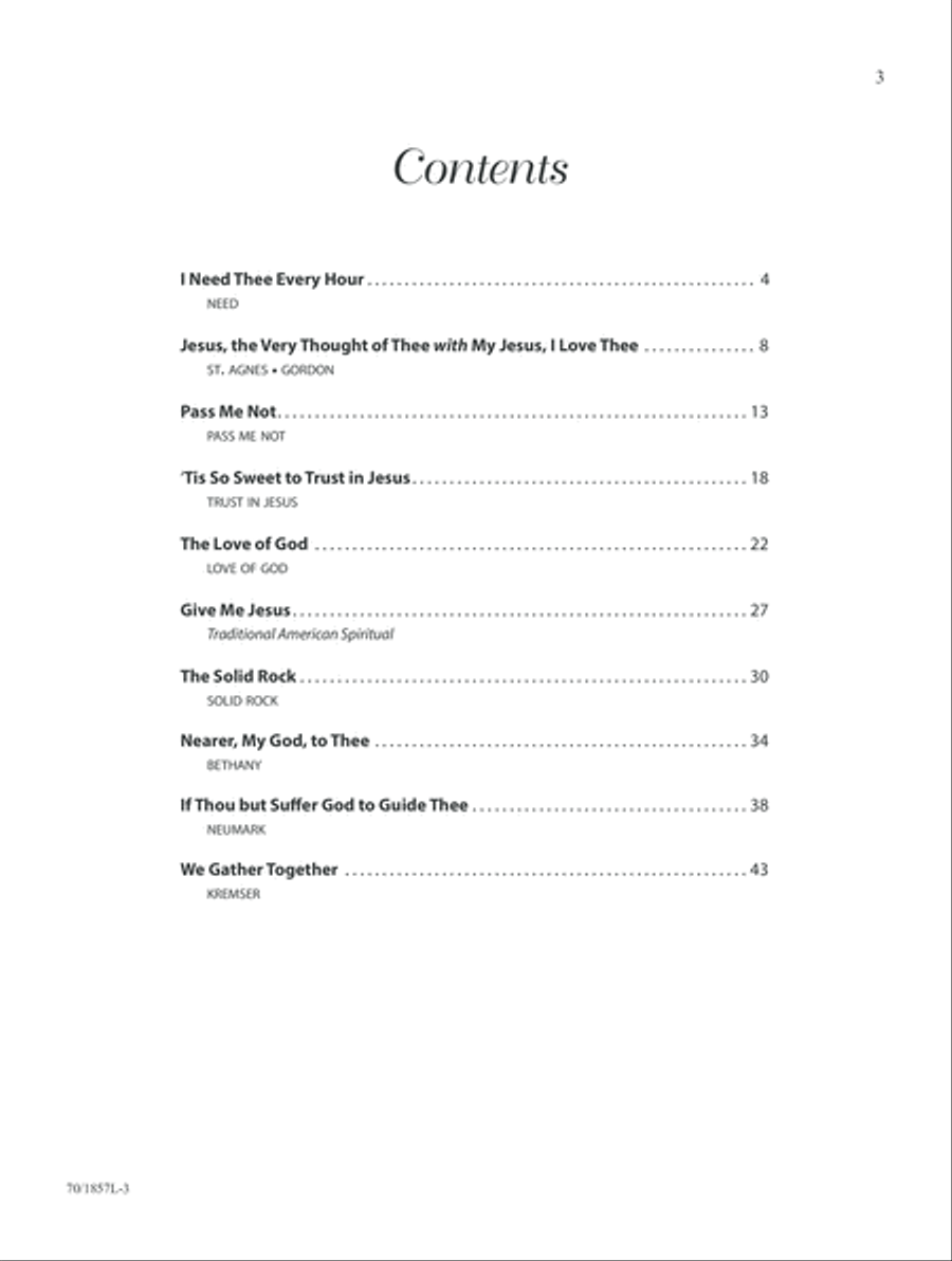 I Need Thee Every Hour (Digital Delivery) Piano Solo scores gallery preview page 3