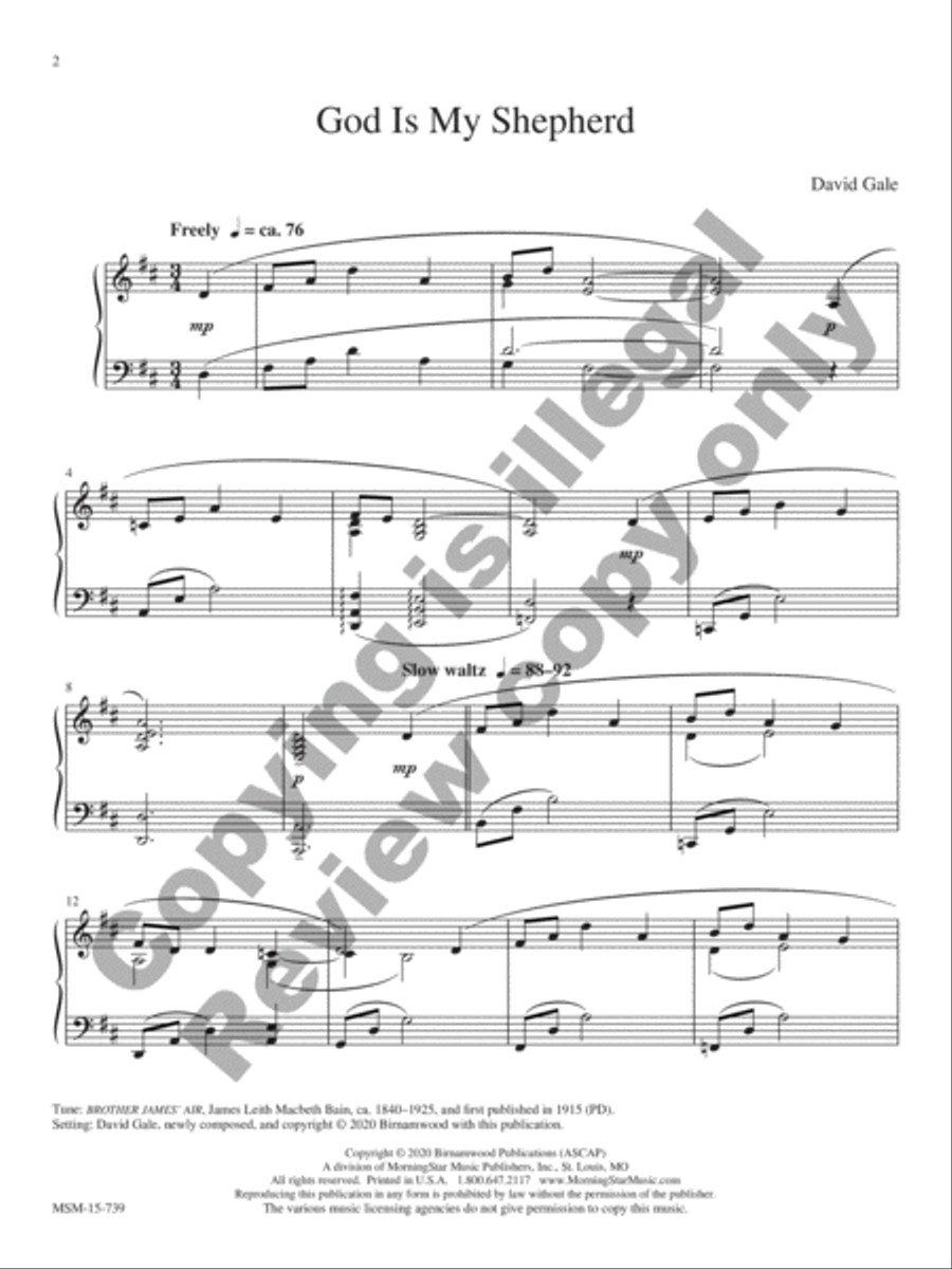 Morning Has Broken Piano Solo scores gallery preview page 3
