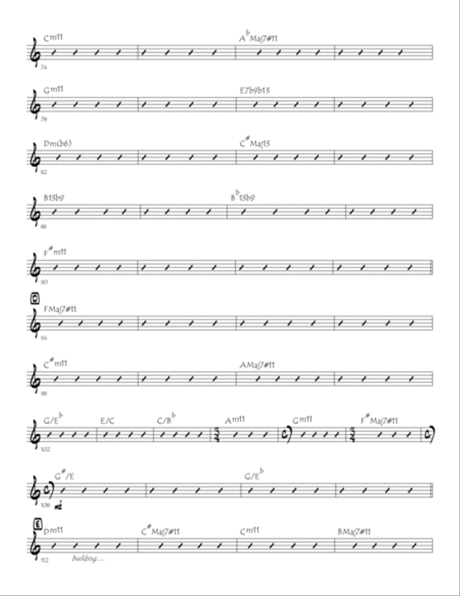 The Dark Moon PARTS (digital print) Jazz Ensemble scores gallery preview page 2