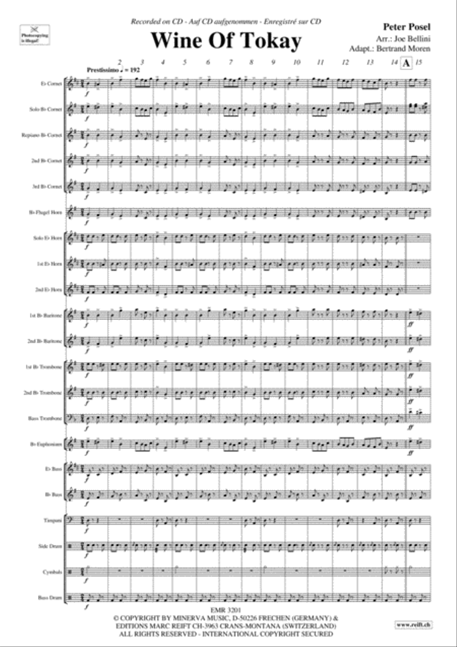 Wine Of Tokay Brass Band scores gallery preview page 4