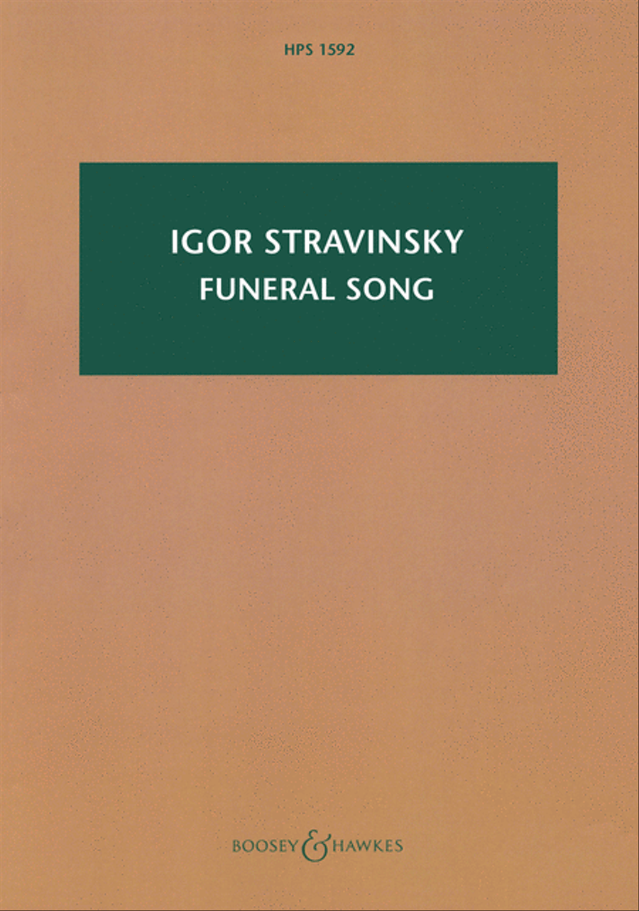 Funeral Song, Op. 5 Funeral Song, Op. 5 Orchestra scores gallery preview page 1