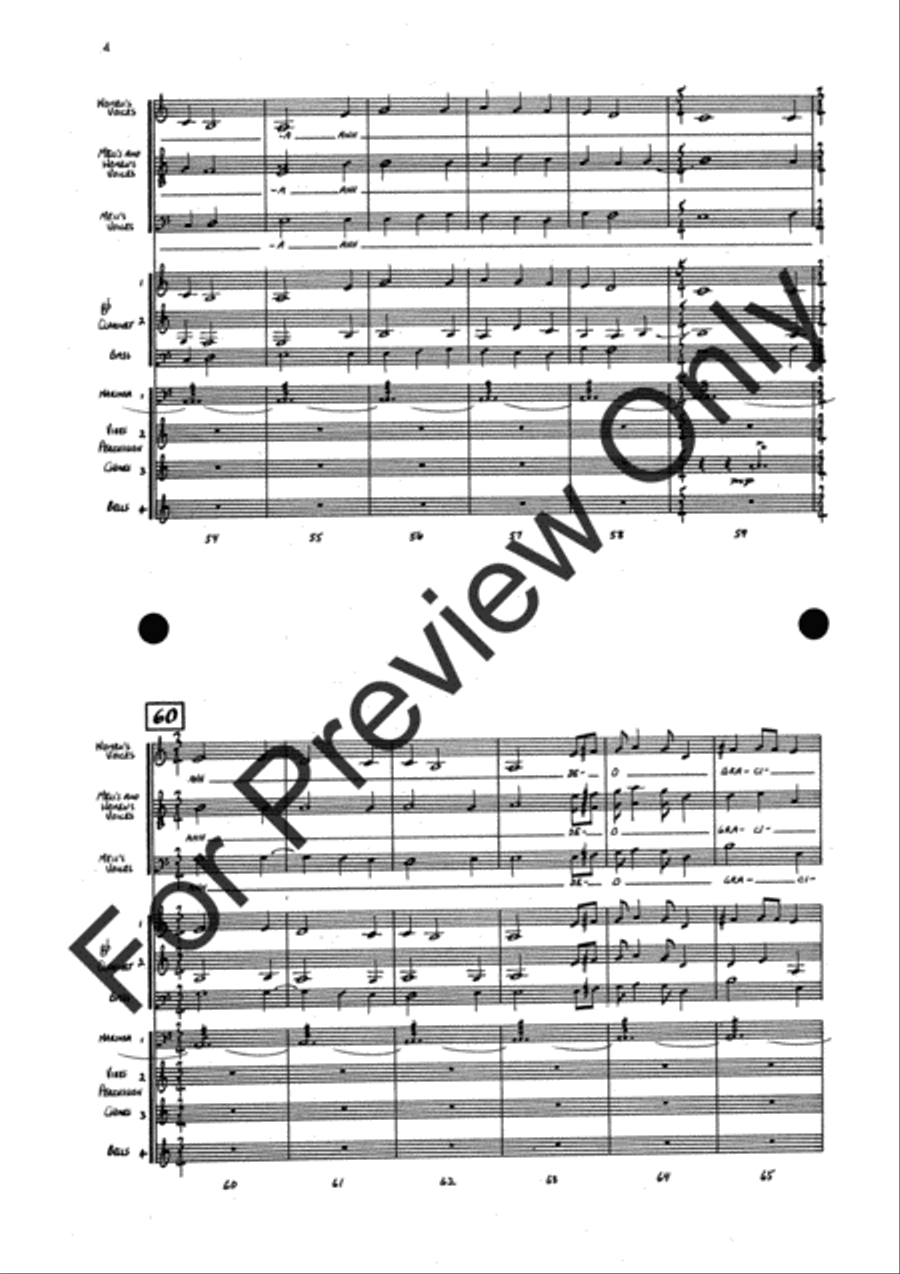 Agincourt Hymn (Score) Concert Band scores gallery preview page 28