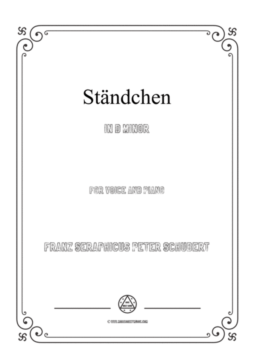 Schubert-Ständchen in d minor,for voice and piano image number null