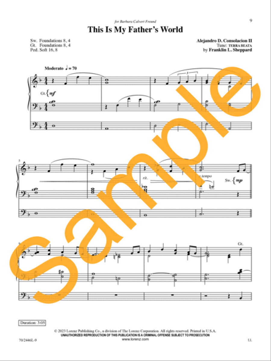 All Glory Be to Christ All Glory Be to Christ Organ Solo scores gallery preview page 9
