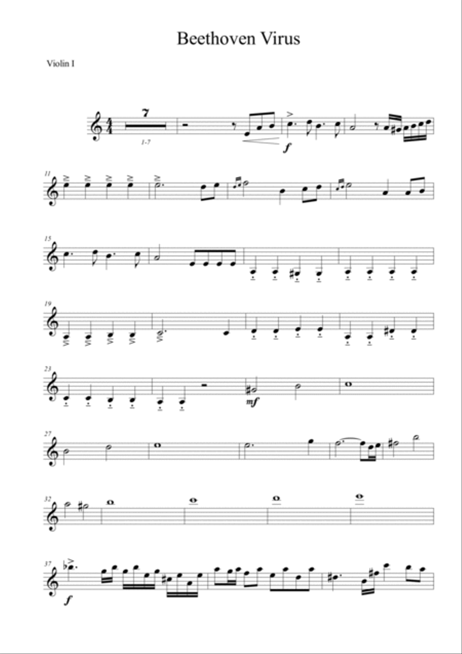 Beethoven Virus Violin scores gallery preview page 6