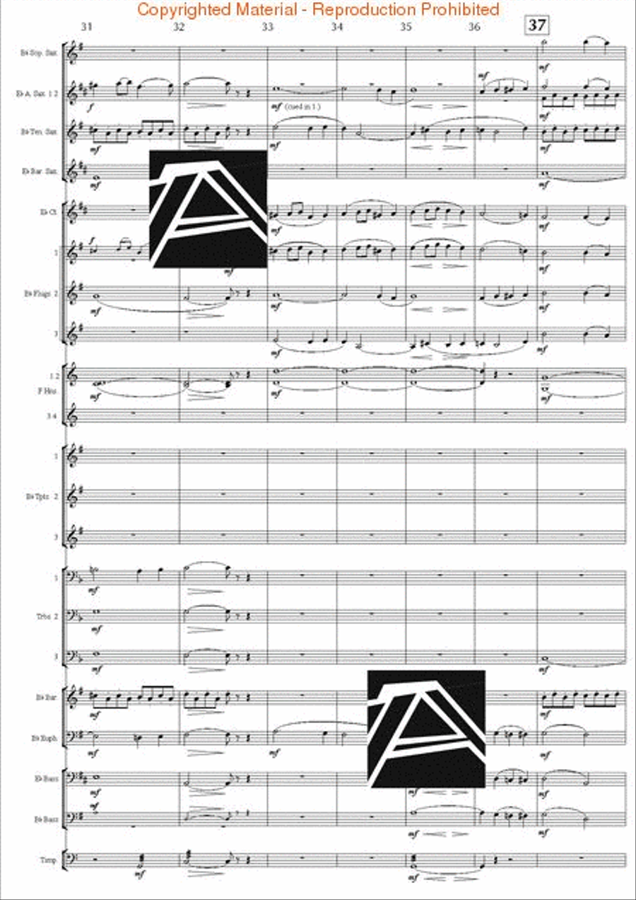 Jupiter Hymn (from The Planets) Concert Band scores gallery preview page 7