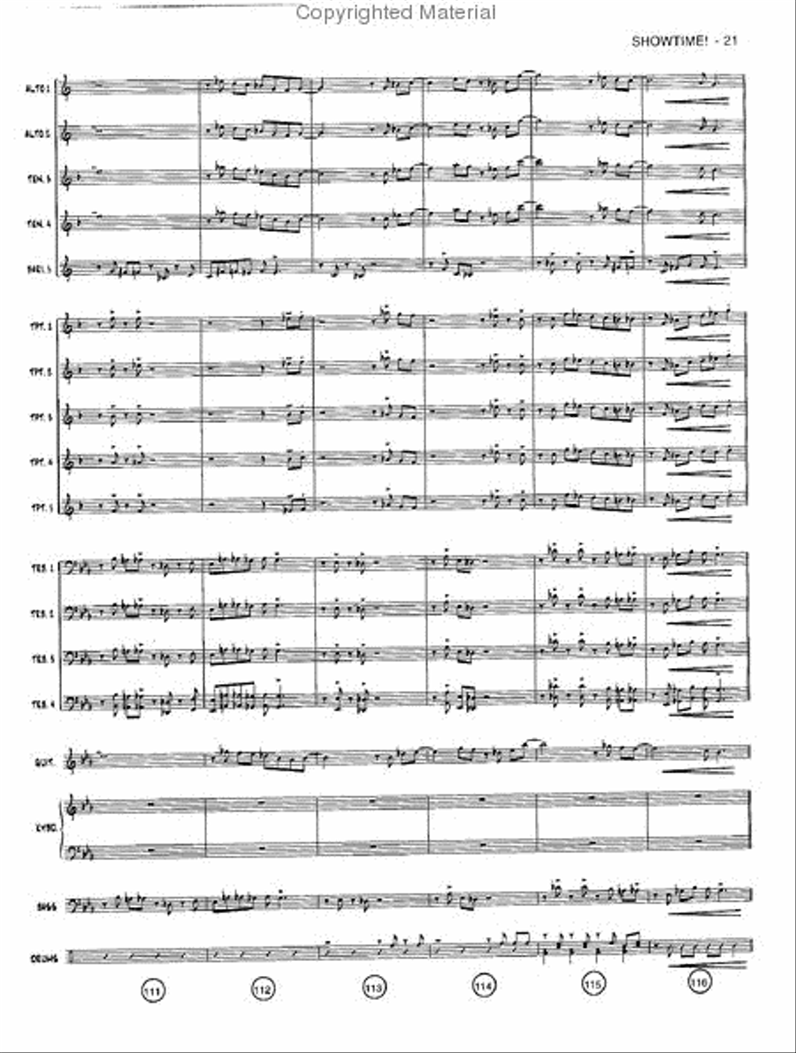 Showtime! Jazz Ensemble scores gallery preview page 20