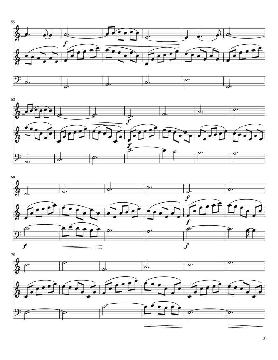 La Valse D'amelie String Trio scores gallery preview page 3