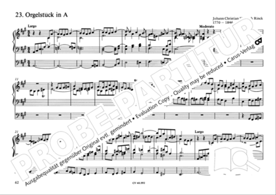 Free Organ Music from the Romantic Period, Vol. II (Freie Orgelmusik der Romantik, Band II)