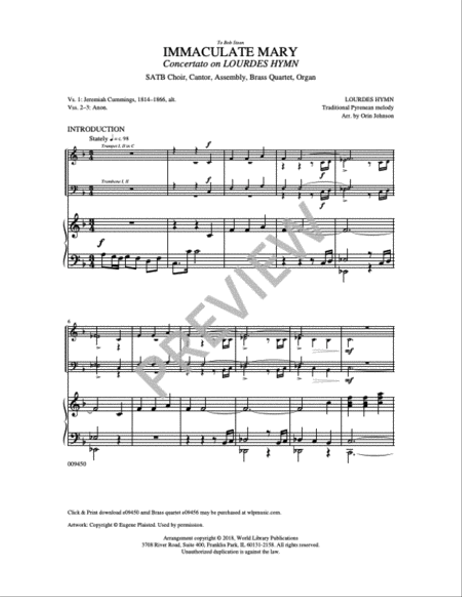 Immaculate Mary 4-Part scores gallery preview page 7