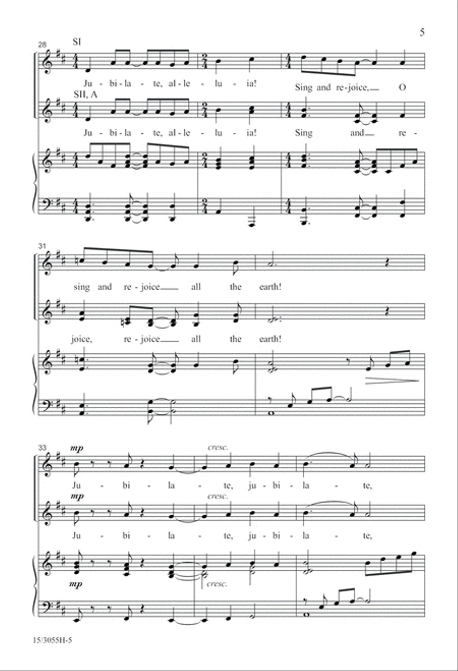 Jubilate, Alleluia! Jubilate, Alleluia! SSA scores gallery preview page 6