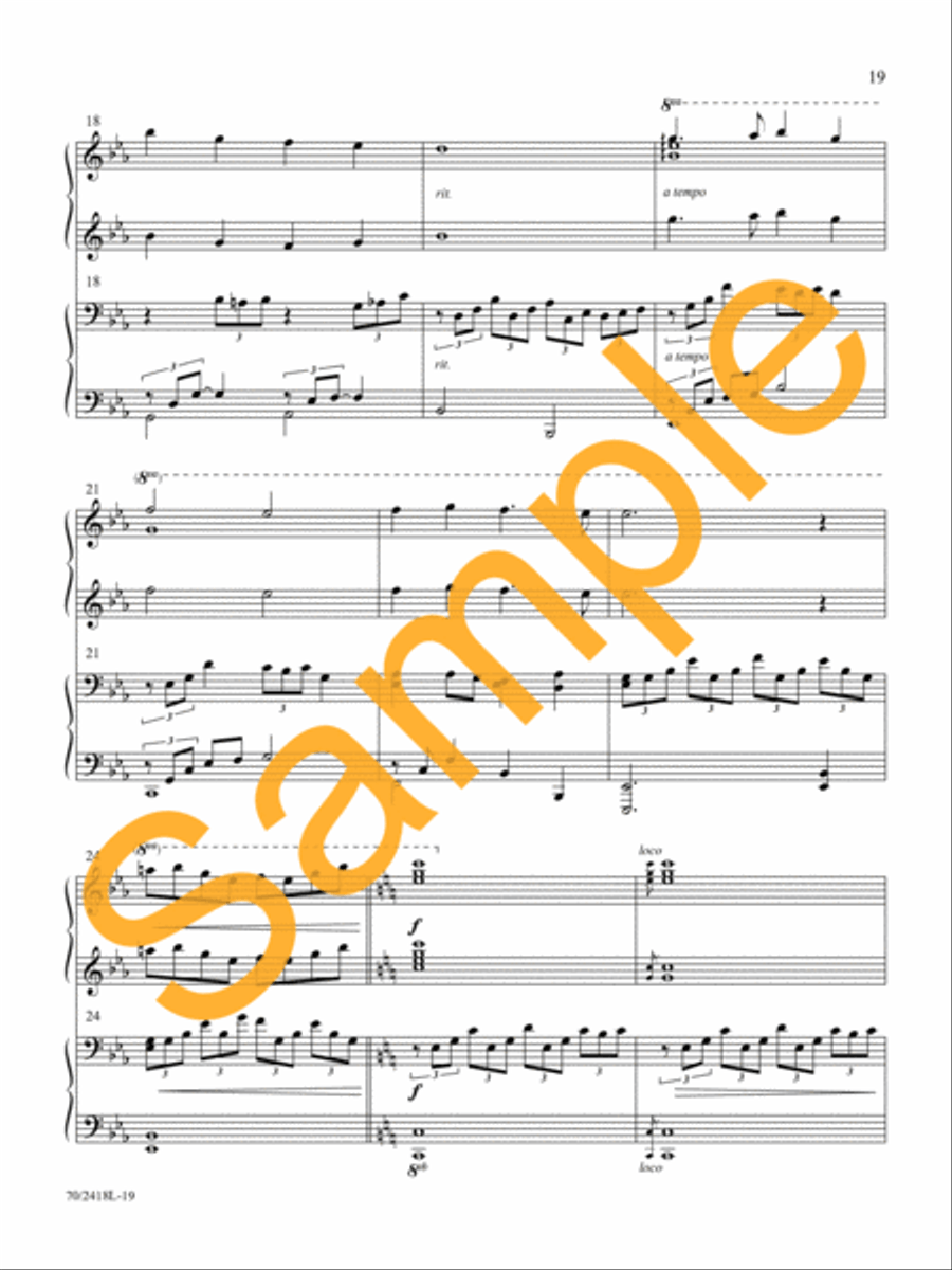 The Angels Sing Piano Duet scores gallery preview page 17