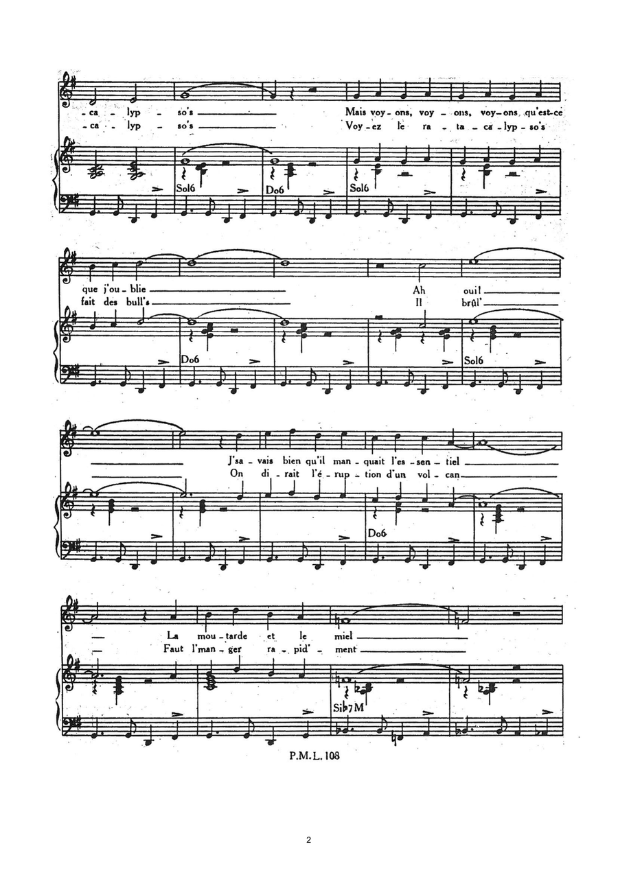Ratacalypso's Piano, Vocal scores gallery preview page 2