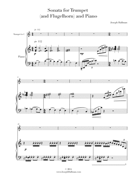 Sonata for Trumpet and Piano (score) image number null