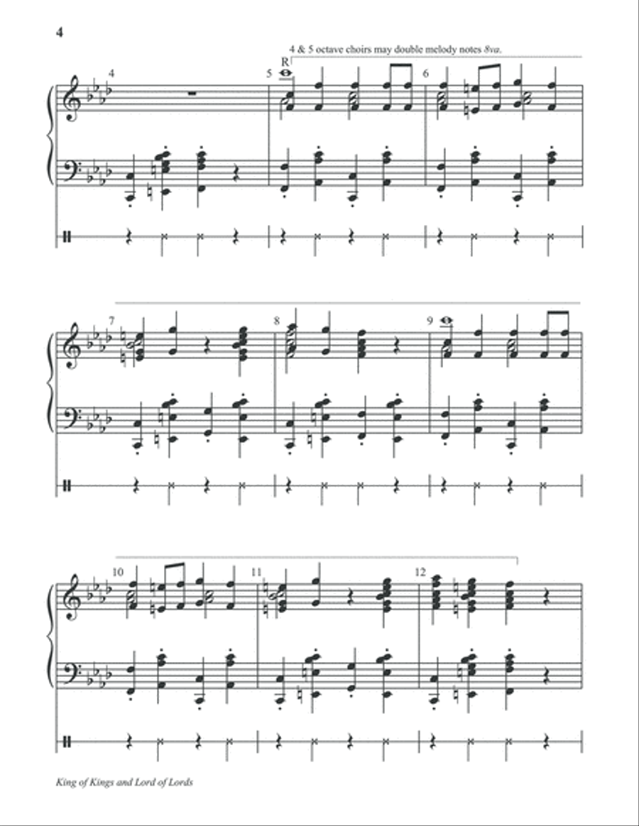 King of Kings and Lord of Lords 5-Octaves scores gallery preview page 3