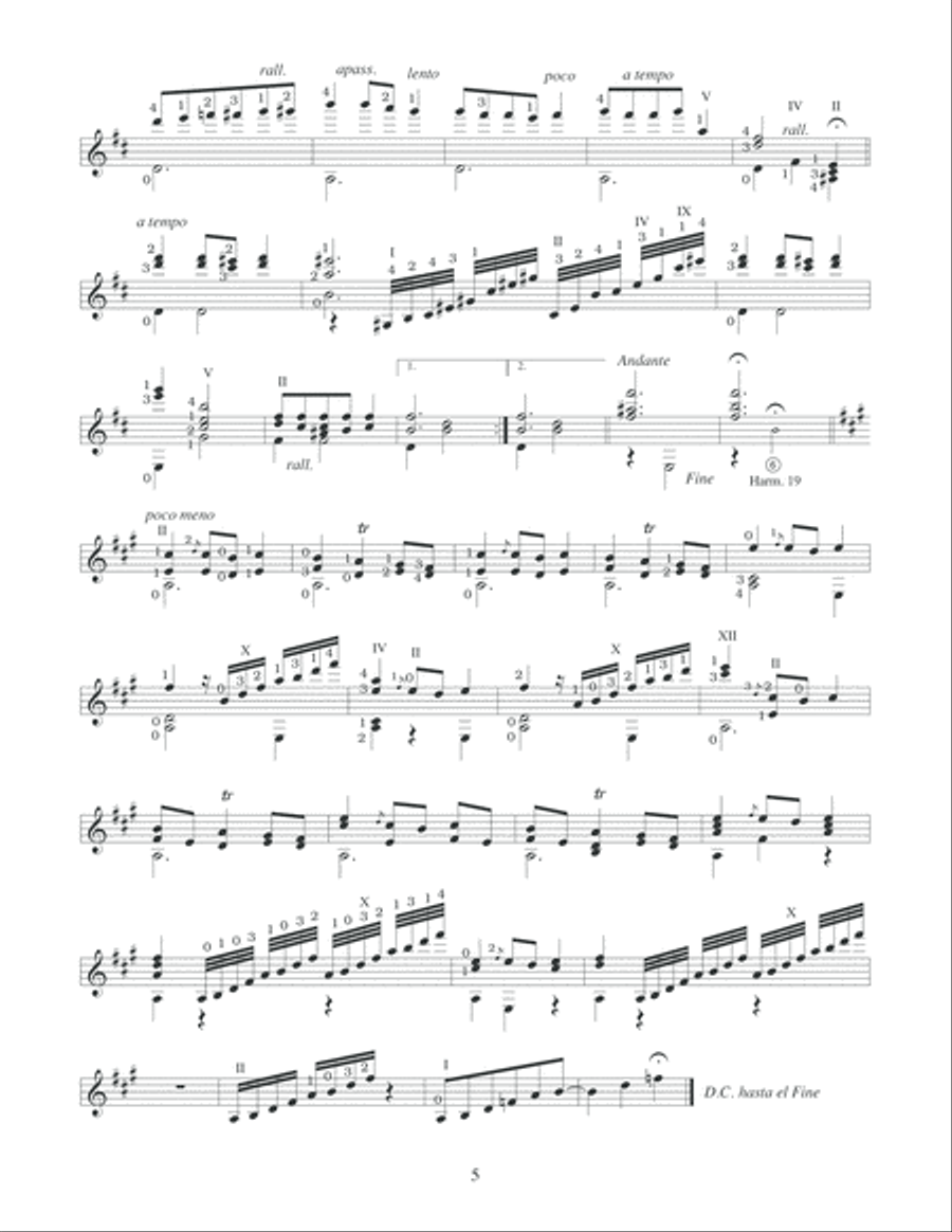 Granados: Romantic and Poetic Scenes Acoustic Guitar scores gallery preview page 6