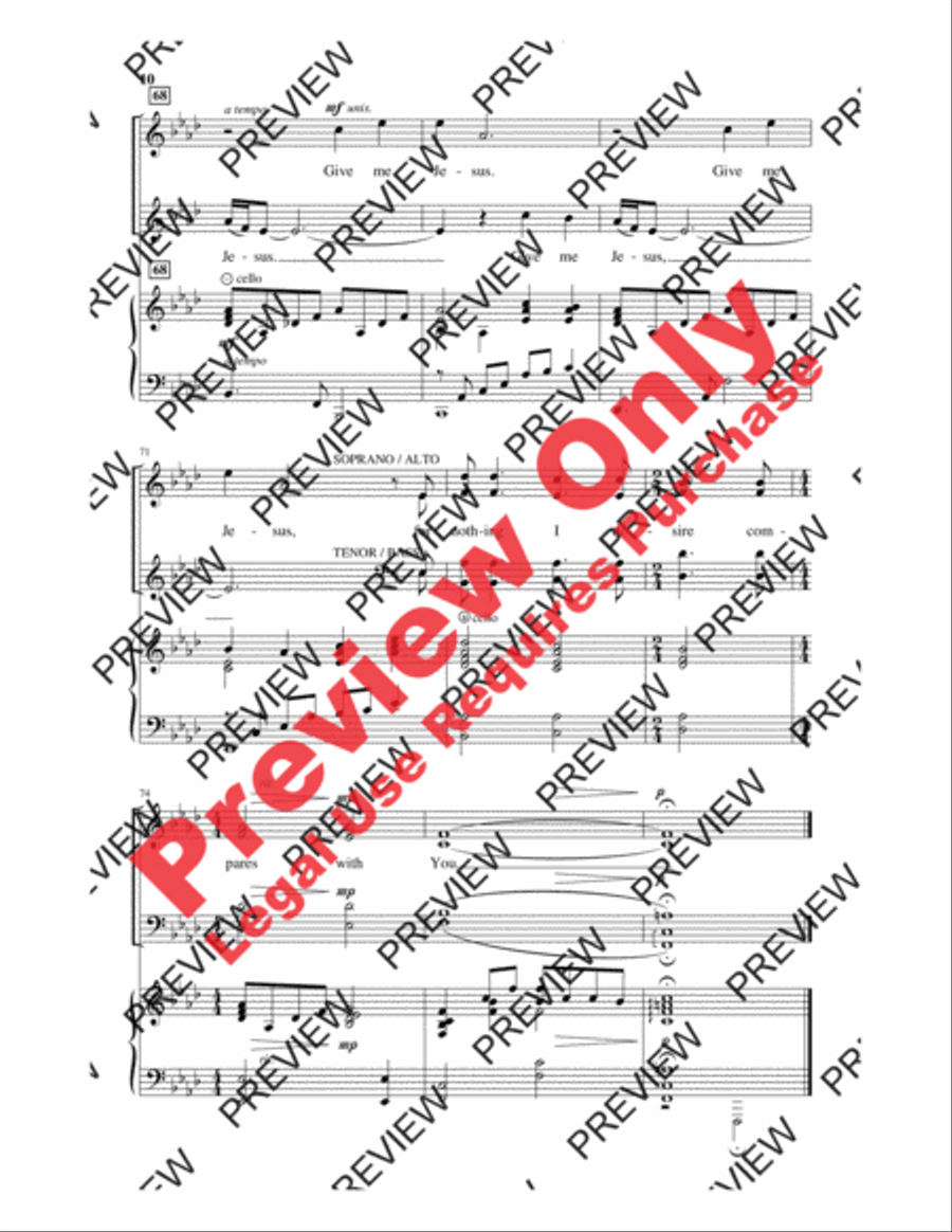 More Precious Than Silver with Give Me Jesus 4-Part scores gallery preview page 21