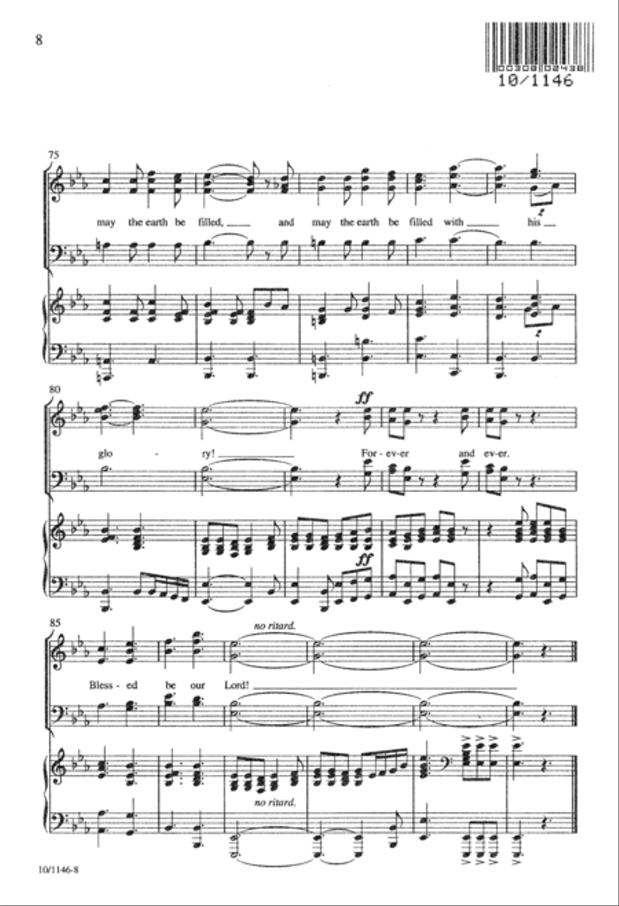 Blessed Be Our Lord Divisi scores gallery preview page 8