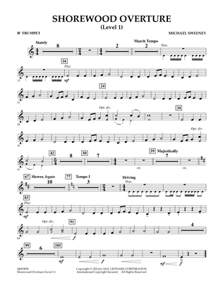 Shorewood Overture (for Multi-level Combined Bands) - Bb Trumpet (Level 1)