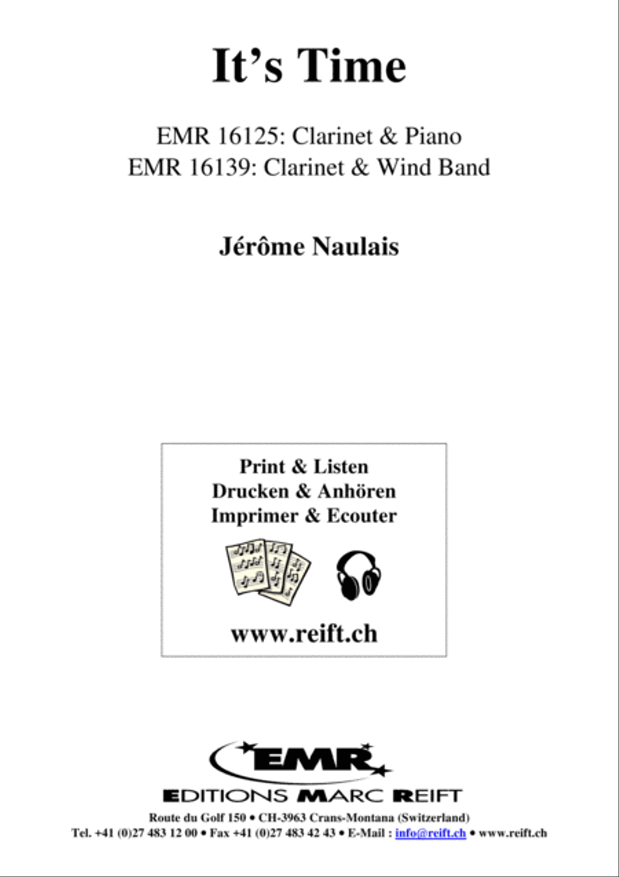 It's Time Clarinet Solo scores gallery preview page 2